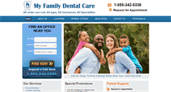 Desktop Screenshot of myfamilydentalcare.com